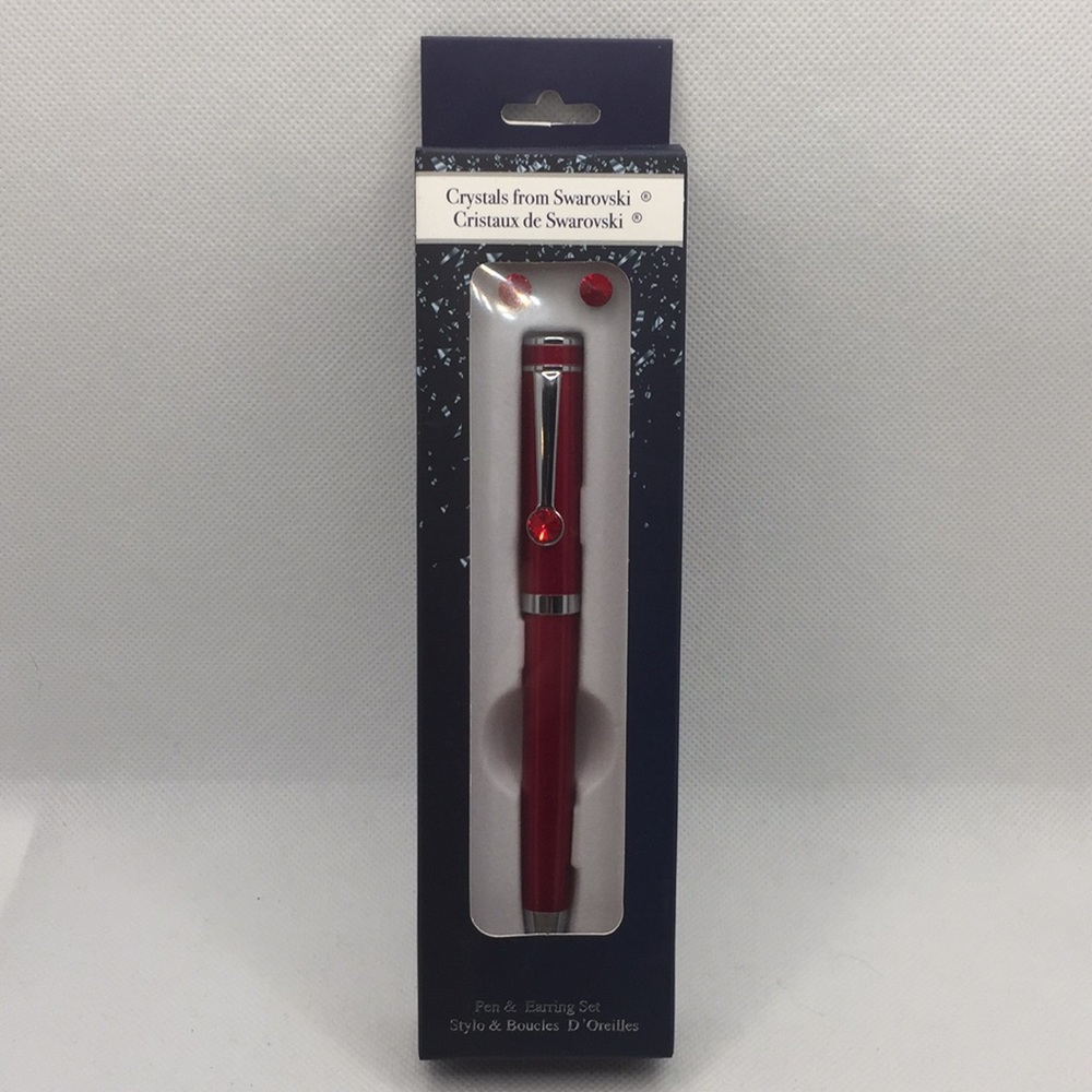 Crystals from Swarovski Pen & Earring Gift Set New